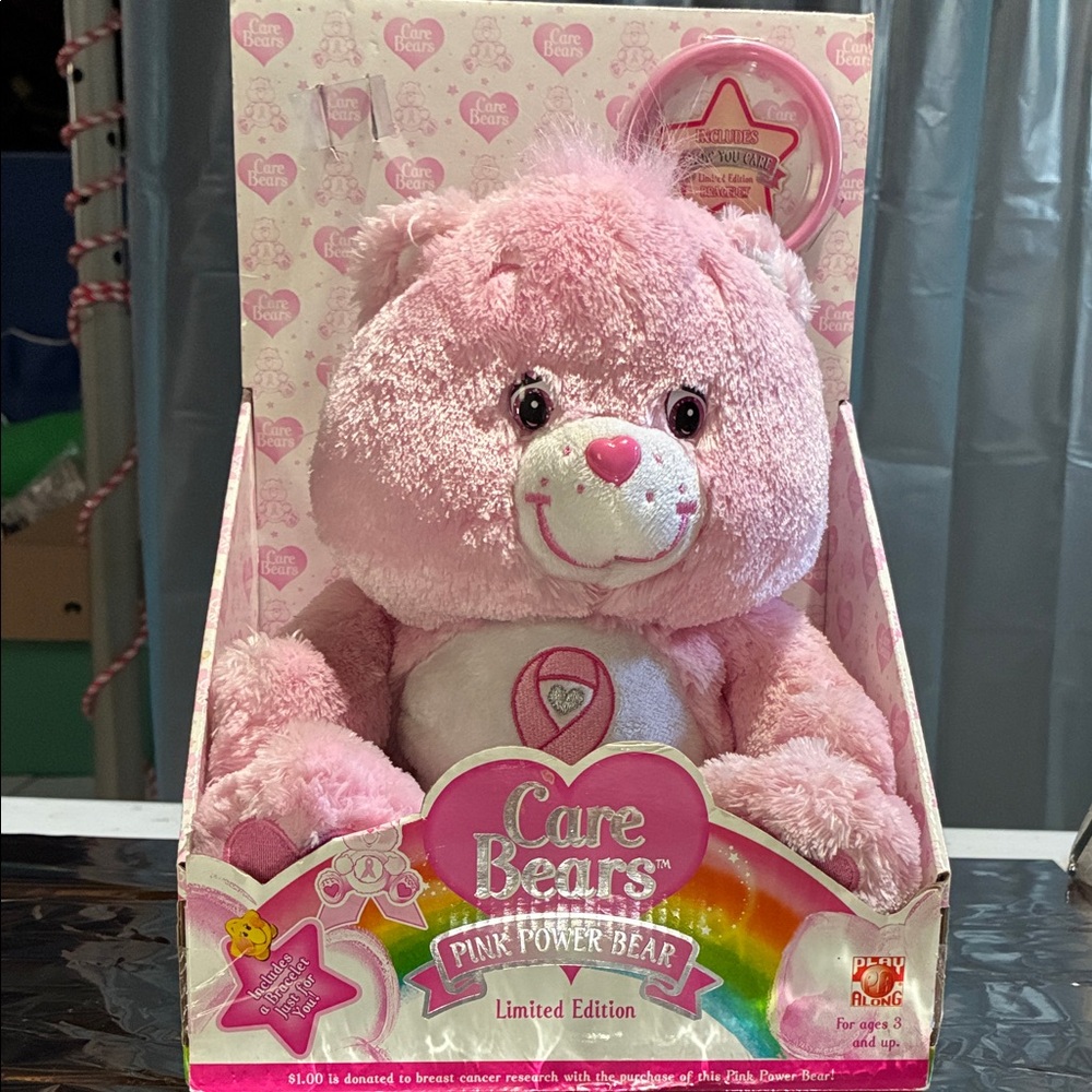 Care Bears Pink Power Bear Plush - Light Pink